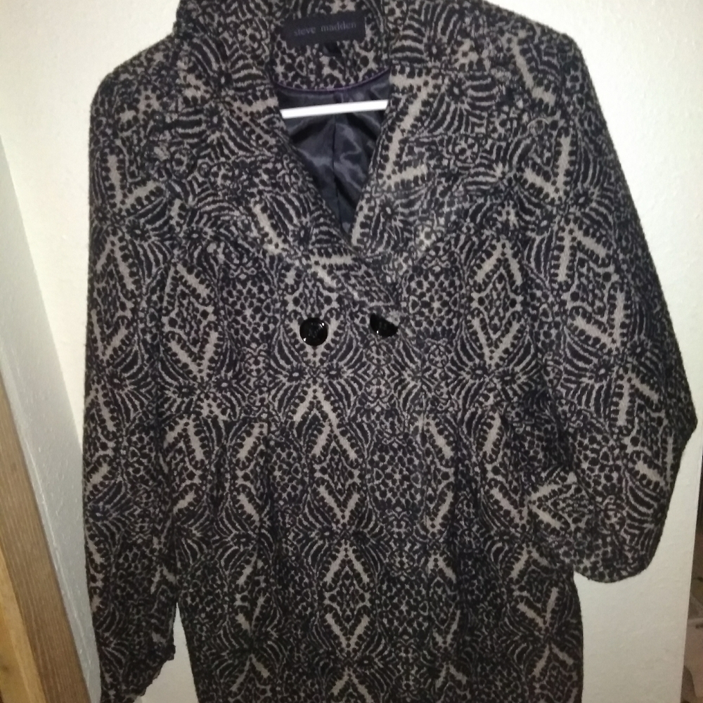 Steve Madden jacket size s black and grey